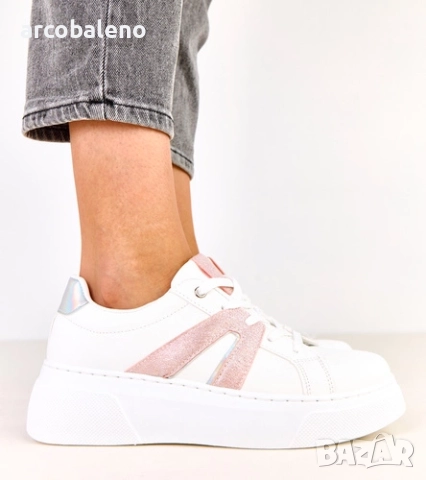 Дамски маратонки на платформа с брокат от Jeromi, 2цвята , снимка 4 - Маратонки - 52025704