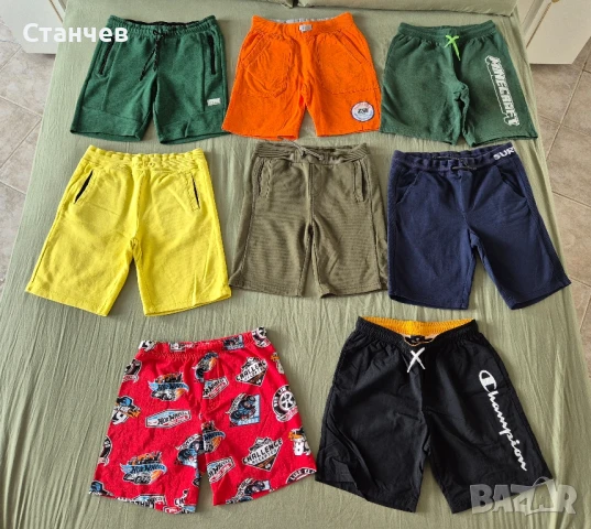 Лот от 8 къси панталони за ръст 140см, снимка 4 - Детски къси панталони - 51215471