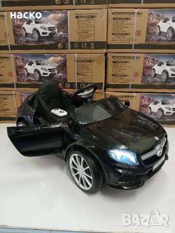 Акумулаторна кола Mercedes AMG GLA 45 с меки гуми и кожена седалка 12v., снимка 2 - Детски велосипеди, триколки и коли - 45780727