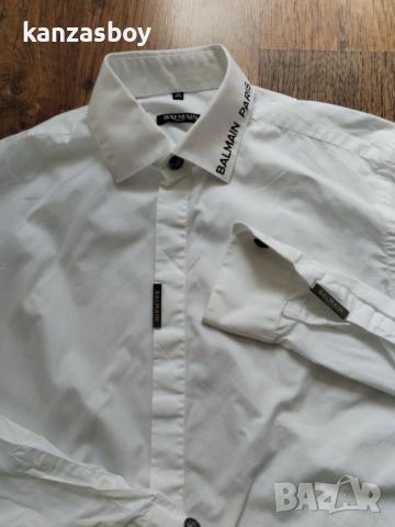 balmain paris - страхотна мъжка риза КАТО НОВА М, снимка 3 - Ризи - 51501568