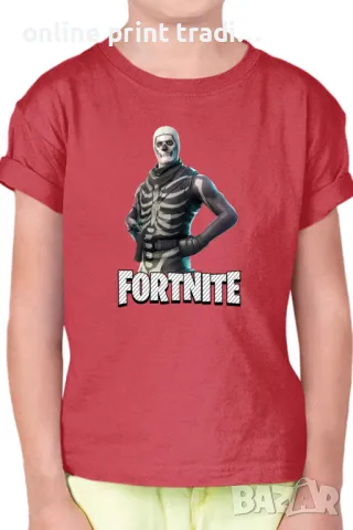 Детска тениска Фортнайт Fortnite Skull Trooper 02, снимка 5 - Детски тениски и потници - 48524404