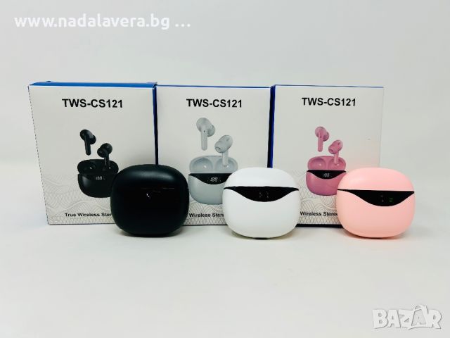 Безжични  Bluetooth Слушалки TWS-CS121 Бултут, снимка 3 - Bluetooth слушалки - 46521084