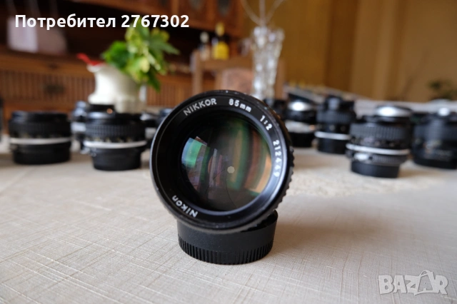Nikon AI 85mm f2 Lens. Nikon, снимка 3 - Обективи и филтри - 53595779