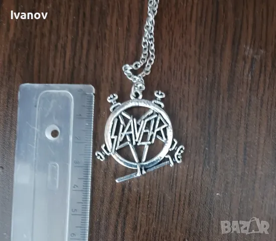 Slayer нов оригинален медальон, снимка 3 - Колиета, медальони, синджири - 47153940