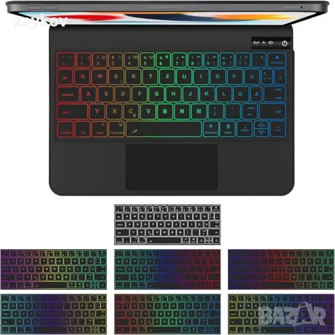 SENGBIRCH Magic Keyboard за iPad Air 11'' (M2) 2024 - плаващ магнитен дизайн, снимка 2 - Друга електроника - 48589380