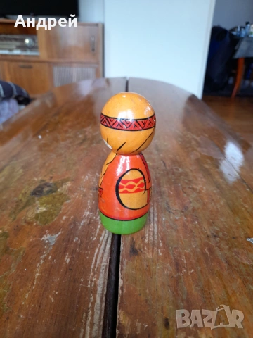 Стара дървена фигурка #12, снимка 2 - Други ценни предмети - 54081244