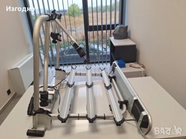 Багажник-стойка за велосипеди за теглич Fabbri Bicci Deluxe 3- Thule, снимка 5 - Аксесоари и консумативи - 53613889