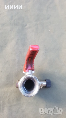 Спирателен кран 1 цол с изпразнител , снимка 3 - Други стоки за дома - 51809235