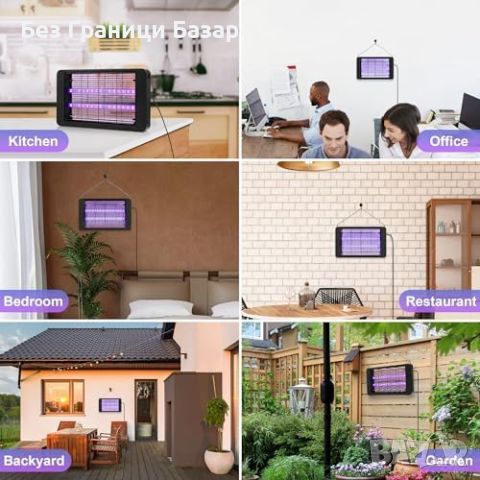Нов електрически убиец на мухи с LED светлини за вътрешна и външна употреба, снимка 7 - Други стоки за дома - 45964139