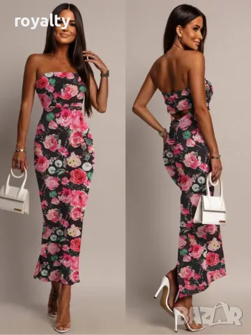 Стилна дамска рокля Различни цветове , снимка 3 - Рокли - 50414220