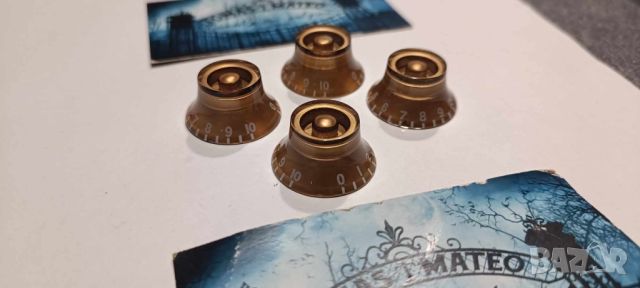 Old Gold Top Hat Knobs, снимка 3 - Китари - 46010826