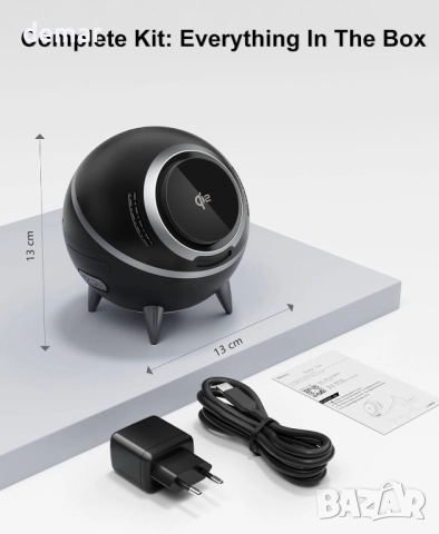 Безжично зарядно устройство Beeasy 4 в 1, Qi2 15W Magsafe, въртящо се, снимка 7 - Безжични зарядни - 52118284