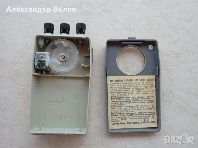 Стар Тестер за Проводници Testboy1 Западна Германия West Germany, снимка 7 - Колекции - 53189189