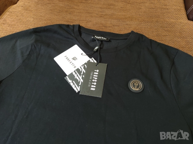 Trapstar Тениска с метално лого черна XL, снимка 1