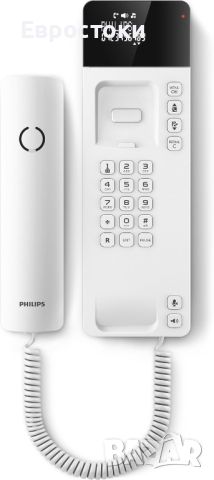 Стационарен телефон с кабел Philips Scala M110. Черно-бяло. Цена: 42 лв. Марка: PHILIPS Цвят: Черно , снимка 3 - Стационарни телефони и факсове - 46114140