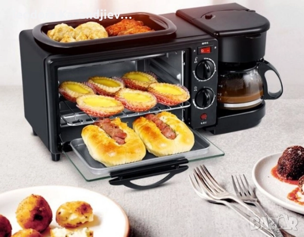 ❗ ПОСЛЕДНИТЕ БРОЙКИ НА ХИТ ЦЕНА❗Многофункционална Печка, тостер фурна и кафемашина – 3в1 , снимка 2 - Печки, фурни - 51629864