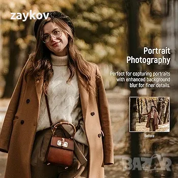 NEEWER 60 мм HD телеобектив само за 17 мм резбована задна плоча, 2x увеличение, снимка 2 - Друга електроника - 50336176