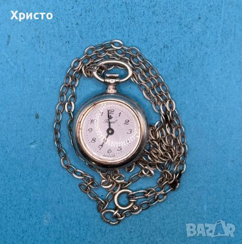 Рядьк механичен сребърен часовник Royal Swiss Made (работещ), снимка 4 - Антикварни и старинни предмети - 45550813