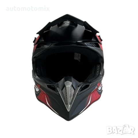 Каска за ендуро крос атв , Размер L - Matt Black/Red - 721393, снимка 6 - Аксесоари и консумативи - 51201439