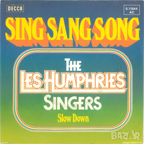 Грамофонни плочи The Les Humphries Singers – Sing Sang Song 7" сингъл, снимка 1 - Грамофонни плочи - 45040640
