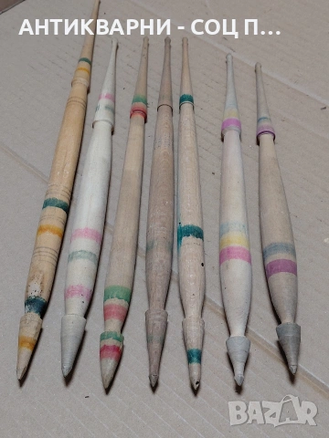 Комплект Соц Стари Вретена За Прежда. НОМЕР 1653., снимка 5 - Антикварни и старинни предмети - 54072797