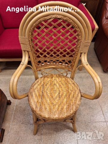 градински ратанов стол , снимка 3 - Столове - 46468089