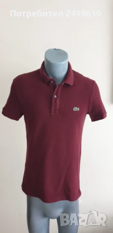 Lacoste Pique Cotton Slim Fit Mens Size 2 - XS - ОРИГИНАЛНА Тениска!, снимка 9 - Тениски - 50473504