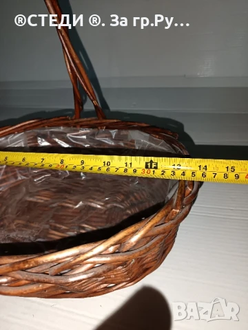 Ратанова кошница, снимка 5 - Декорация за дома - 50926817