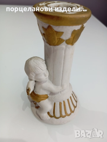 Стар свещник с ангелче , снимка 10 - Антикварни и старинни предмети - 52690379