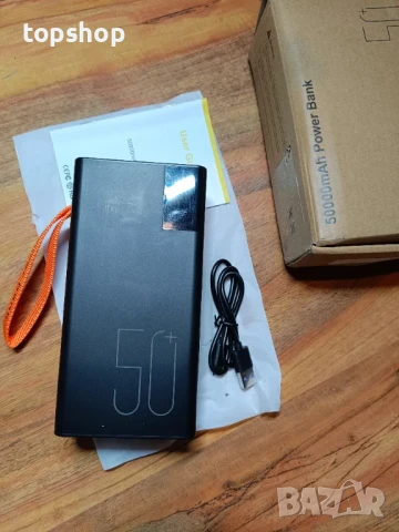 НОВА зарядна батерия 50000mAh / 185Wh / 22.5W Power Bank / пауър банк / външна батерия с фенерче..., снимка 9 - Друга електроника - 50577314