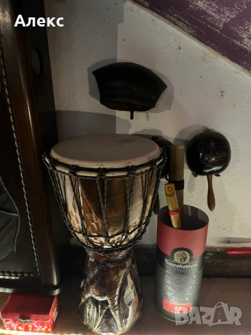 Тарамбука Джембе  Дървена Индонезия, снимка 2 - Ударни инструменти - 53443349