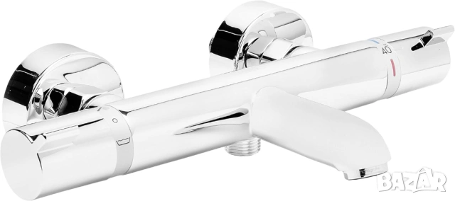 НОВ Hansgrohe Ecostat Comfort 13114000 – термостатен смесител за вана/душ, снимка 2 - ВИК - 53930258