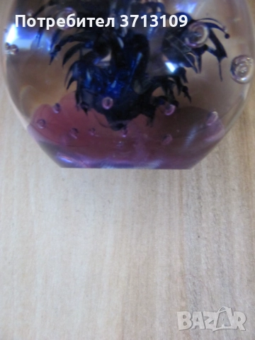 Кристална тежест за бюро, преспапие , Бавария, снимка 3 - Декорация за дома - 51644007