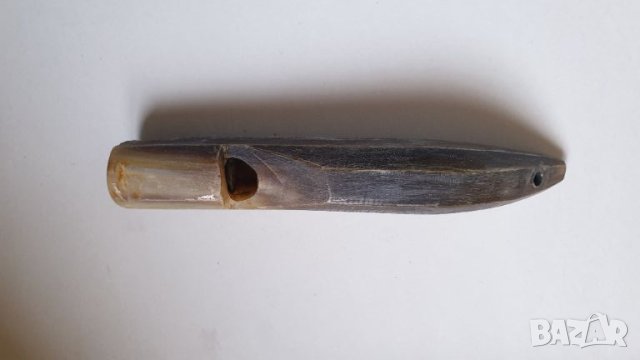 Стара свирка от биволски рог, снимка 8 - Колекции - 45238830