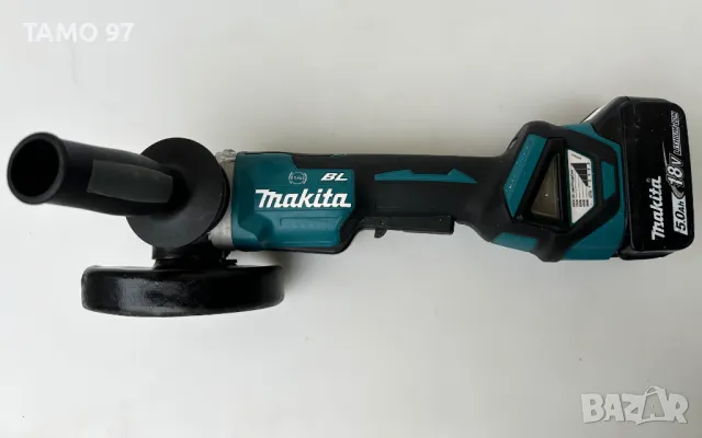 Makita DGA517 - Безчетков ъглошлайф 2x18V 5.0Ah, снимка 3 - Други инструменти - 47561366