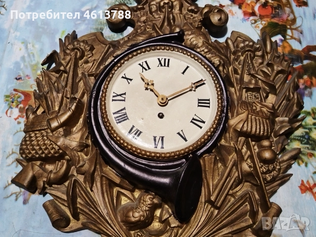 Голям чугунен часовник, снимка 5 - Антикварни и старинни предмети - 52003740