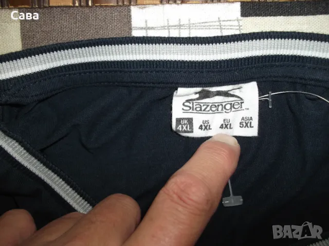 Тениски и къси панталони SLAZENGER  мъжки,2-3-4ХЛ, снимка 2 - Тениски - 50156310