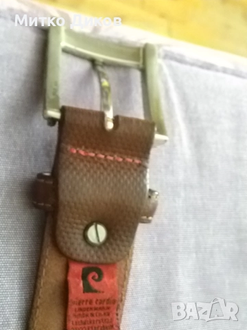 Pierre Cardin Belt колан естествена кожа 125см на 33мм нов, снимка 6 - Колани - 51766288