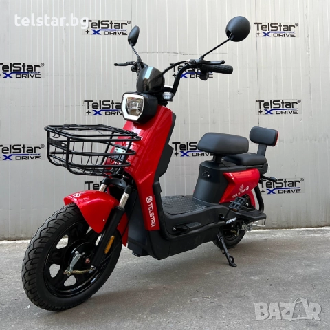 Електрически карго скутер TANK TELSTAR 2000W 72V 23Ah с двойна седалка и възможност за педали 2025 E