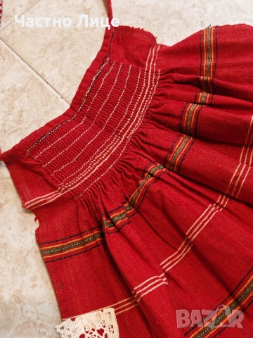 Оригинална Хърцойска Над Сто Годишна Дамска Престилка от 1920те г. за Народна Носия, снимка 6 - Антикварни и старинни предмети - 54160747