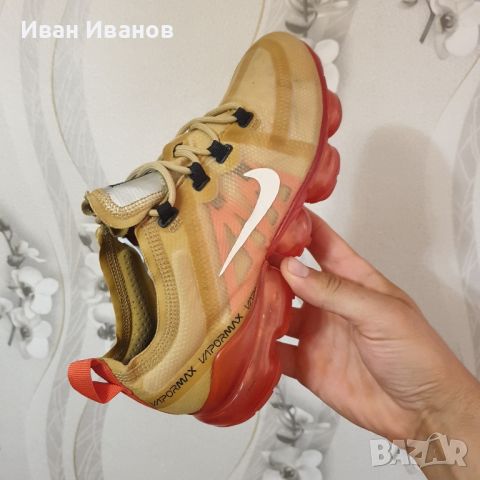 оригинални Nike Air Vapormax 2019 Gold Light номер 39-40, снимка 12 - Маратонки - 36301953