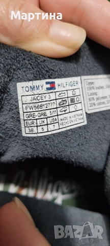 Дамски боти Tommy Hilfiger естествена кожа 38 номер, снимка 7 - Дамски боти - 52514526