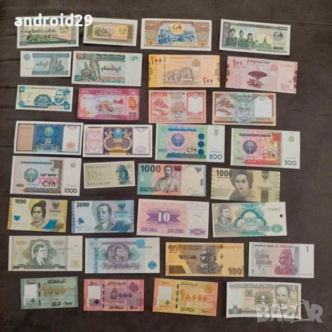 Лот Банкноти от 164 броя (без повтарящи) UNC, снимка 3 - Нумизматика и бонистика - 51240483
