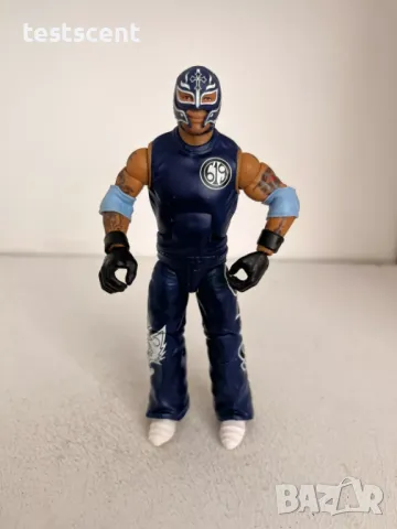 Екшън фигура WWE Rey Mysterio Mattel Elite Summerslam Blue Мистерио figure играчка, снимка 8 - Колекции - 48447975