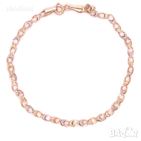 Златна дамска гривна 1,34гр. 19,0см. 14кр. проба:585 модел:37024-1