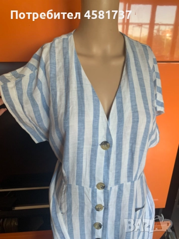 Ленена рокля Mango, размер M/L