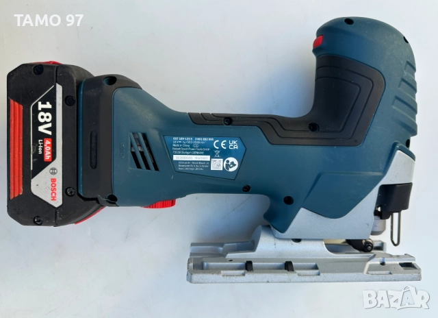 BOSCH GST 18V-125 S - Aкумулаторен безчетков прободен трион 2x18V 4.0Ah, снимка 3 - Триони и циркуляри - 52958301