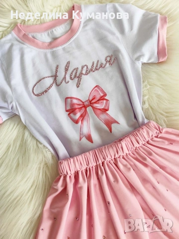 ✨️ Комплект за момиче с име по ИЗБОР, снимка 3 - Детски комплекти - 54207036