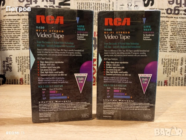 VHS.Hi-Fi Stereo Касети "RCA", снимка 2 - Плейъри, домашно кино, прожектори - 50754516