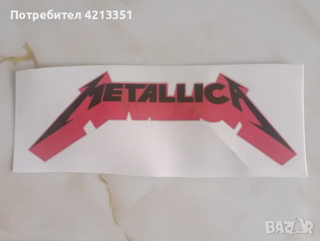 Стикер METALLICA, снимка 1 - Други - 47159842